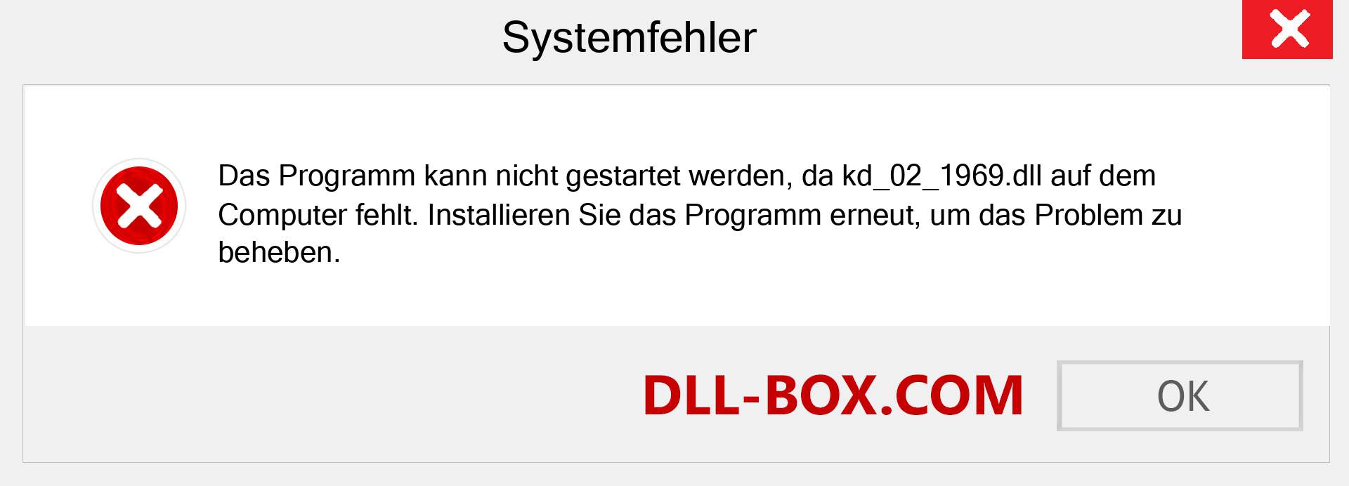 kd_02_1969.dll-Datei fehlt?. Download für Windows 7, 8, 10 - Fix kd_02_1969 dll Missing Error unter Windows, Fotos, Bildern